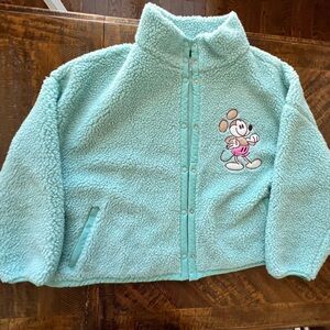 Mickey Mouse mint Sherpa jacket size 3 XL